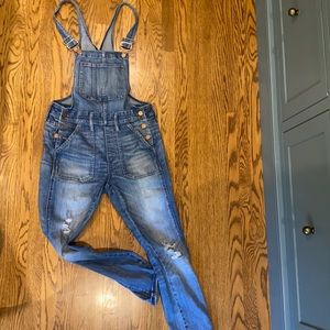 Madewell small skinny overalls